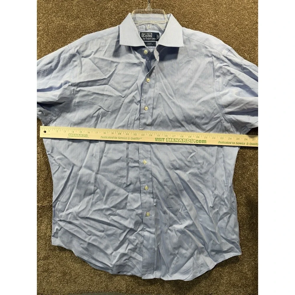 Polo Ralph Lauren Regent Classic Fit Men's 16.5 32/33 Light Blue‎ Long Sleeve